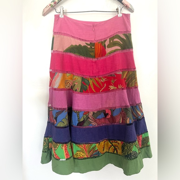 FARM Rio Rainbow Mixed Tiered skirt - Picture 6 of 11